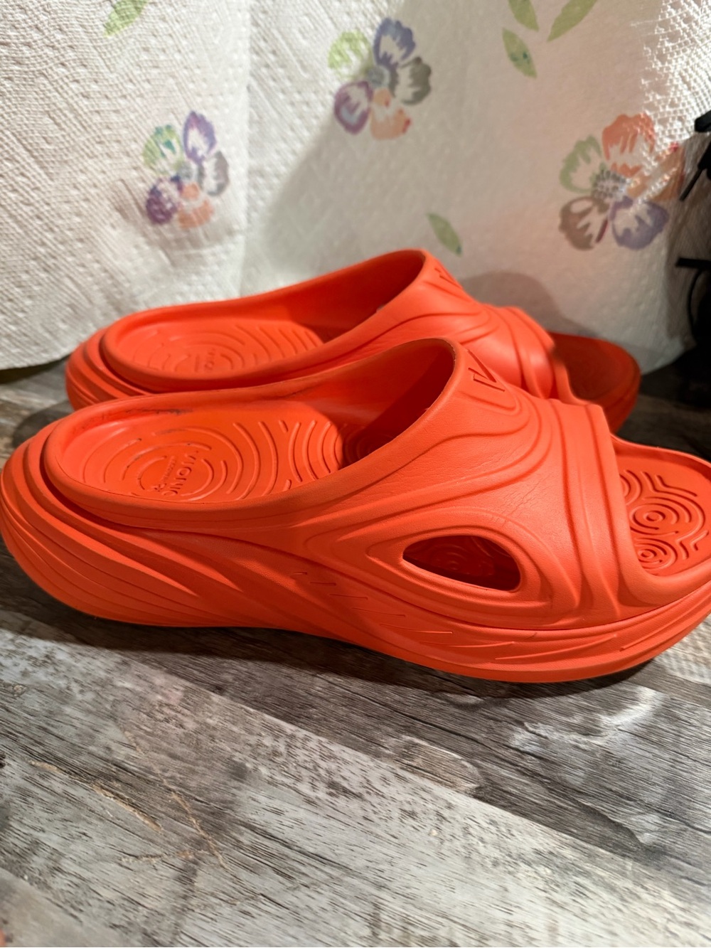 Unisex Vionic Orange Slip-On Clog Sandals